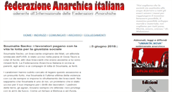 Desktop Screenshot of federazioneanarchica.org