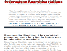 Tablet Screenshot of federazioneanarchica.org